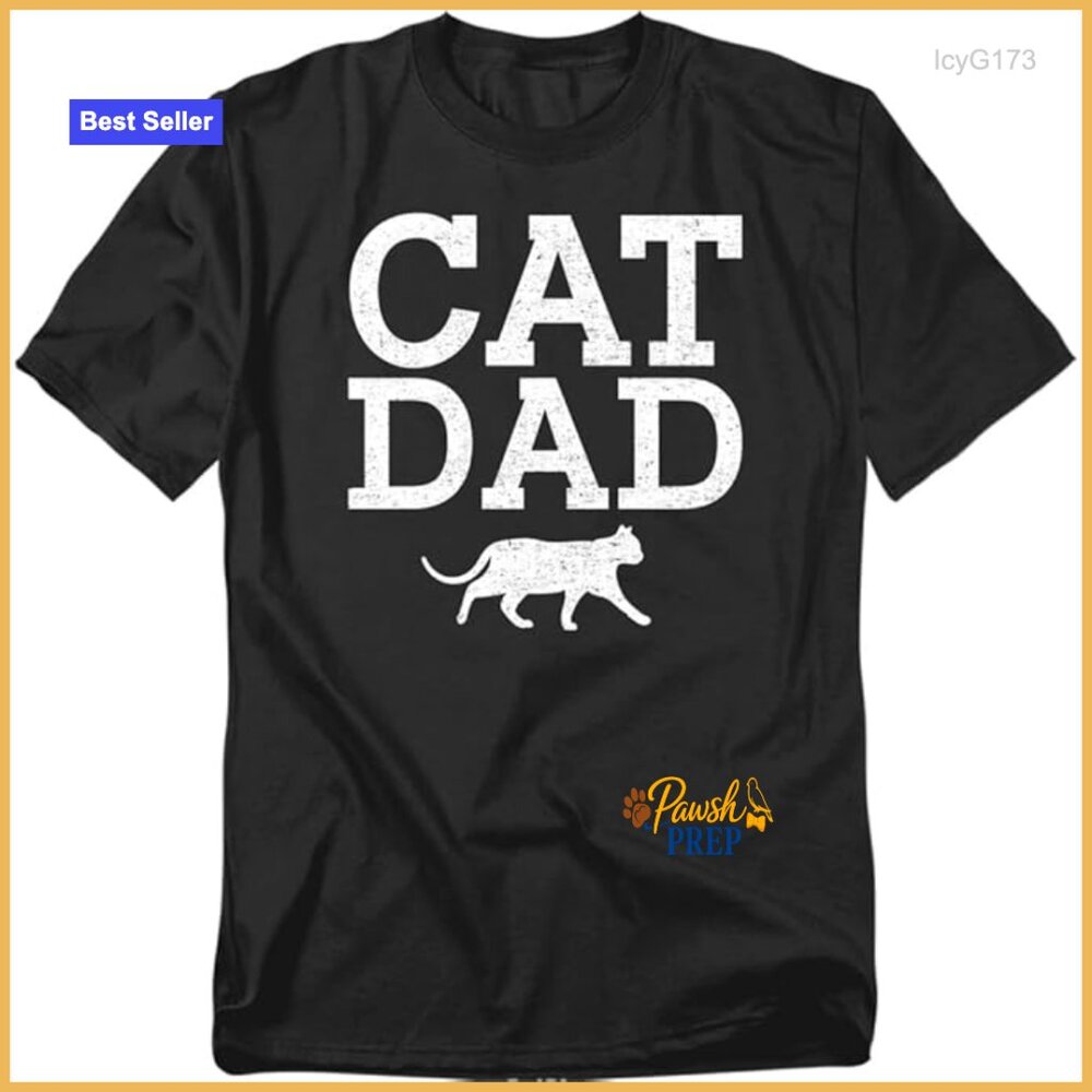 Funny Cat Dad T-Shirt Unisex Cotton Pet Lover Tee Regular Fit